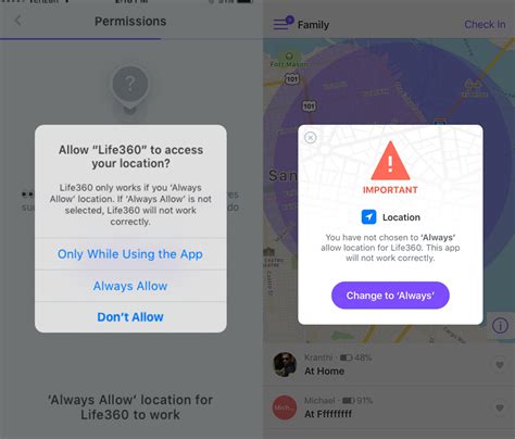 Turn your phone's Wi-Fi on. Allow the Life360 app to use the features it needs to detect a crash. Set permissions. 'Always On' Location. Motion Activity. Push Notifications. Make sure your phone has a battery charge of 10% or more. Use the latest version of the Life360 app. Avoid making phone calls while in transit.. 