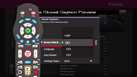 Within the closed captioning settings, look for an option labeled “Subtitles” or “Caption Mode”. Highlight the “Subtitles” or “Caption Mode” option using the arrow buttons on your remote. Press the “OK” or “Enter” button to select the option and enter the submenu. In the submenu, you should see different subtitle options ...