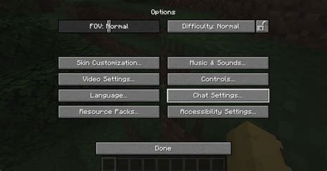 How to turn off chat in minecraft