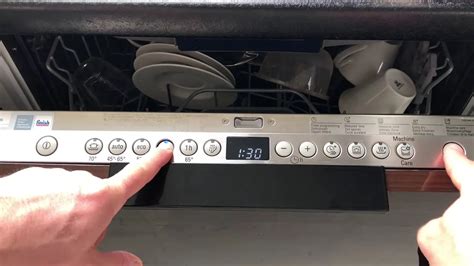 2. Turn off the dishwasher. To turn off the GE dishwasher, press and hold the “Start/Reset” button for around three seconds. You should hear a beep, and then the dishwasher will turn off. If your GE dishwasher is the type that you can’t turn off at the control panel, you will need to turn off power to the unit.. 