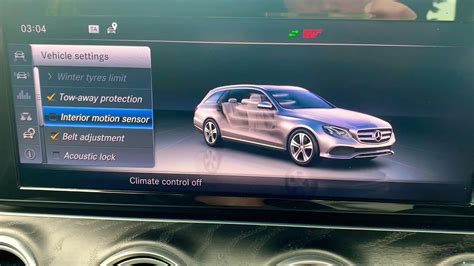 How to turn off interior alarm on the Mercedes-Benz 2024