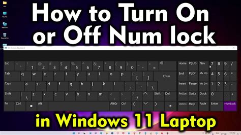 How to turn off num lock. .  ...