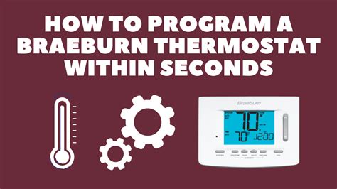How to turn off program on braeburn thermostat. Turn the front thermostat body over, exposing the rear view of the circuit board. Locate the internal ̊F /C ̊ switch on the circuit board. Using your finger, gently flip the switch toward the preferred temperature ̊F / ̊C scale. Locate the internal fan option switch, HG (Gas) / HE (Elec) on the circuit board. 