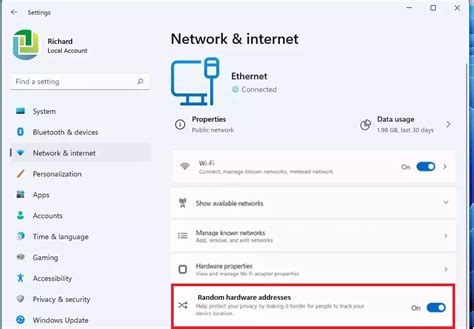 How to turn off random hardware addresses windows 11.  Specific networks only (great for...