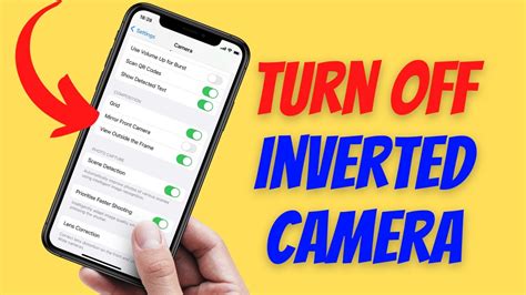 How to turn off the inverted camera. An Error Occurred 