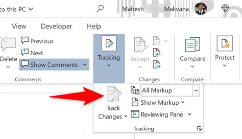 How to turn off track changes in Microsoft Word Splaitor