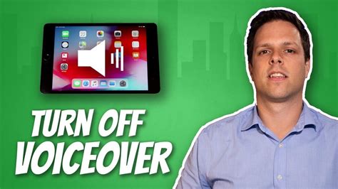 How to turn off voiceover on iPad - YouTube