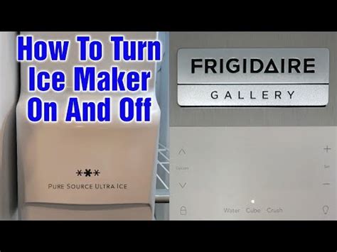 May 8, 2021 · Here’s what you need to do: 1. Locate the on/off switch on the ice maker. It’s usually located on the front of the ice maker, near the top. 2. Flip the switch to the “off” position. This will turn off the ice maker. 3. If you want to be sure the ice maker is off, you can unplug the refrigerator from the wall outlet. . 