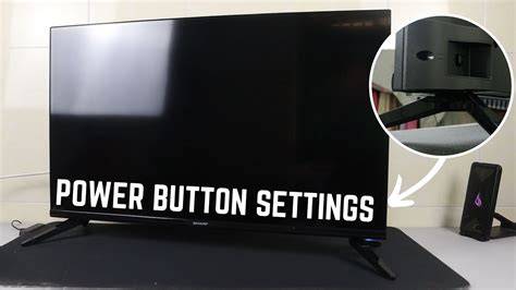 How to turn on sharp tv with buttons.  If the 'Main Power' button is off the remote will not...
