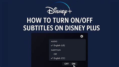 How to turn subtitles off on disney plus.  Enabling and disabling subtitles on Di...