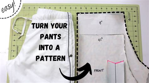 How to turn your PANTS into a pattern easy tutorial! YouTube