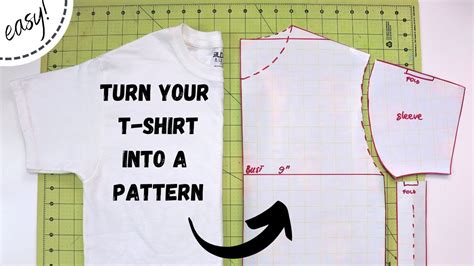 How to turn your Tshirt into a pattern EASY tutorial! YouTube T