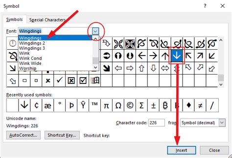 How to type Down Arrow Symbol Text on Keyboard (Windows & Mac