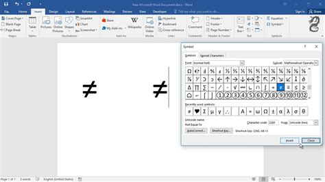 How to type Not Equal to Symbol in Word or Excel (On …