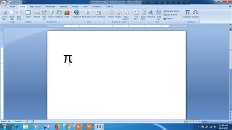 How to type Pi Symbol in Word YouTube.