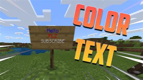How to type colored text in minecraft