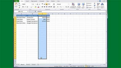How to type in excel sheet