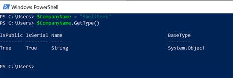 How to type in powershell