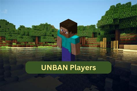 How to unban a player in minecraft