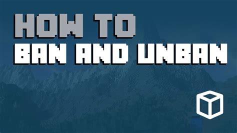 How to unban on minecraft server