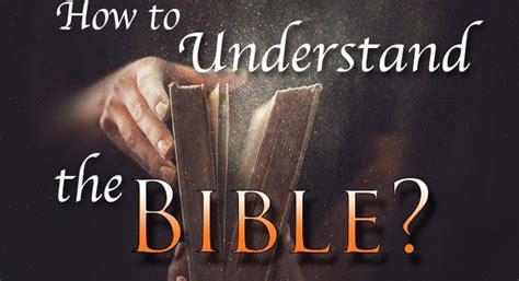 How to understand the bible. The Bible isn't just another ancient book of human wisdom—it is God's Word, given to us to tell us how we can know God. The Bible says, "For prophecy never had its origin in the will of man, but men spoke from God as they were carried along by the Holy Spirit" (2 Peter 1:21). God guided the authors as they wrote the different books. 