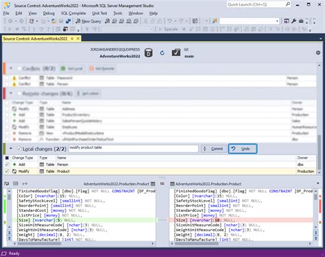 How to undo changes in sql server