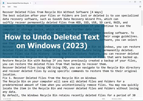 How to undo deleted text. Things To Know About How to undo deleted text. 