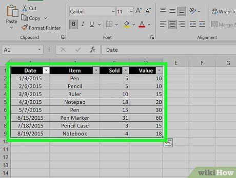 How to unformat a table in excel