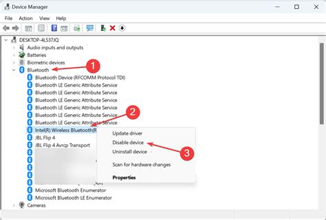 How to uninstall the Bluetooth driver in Windows 10