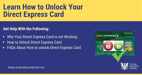 How to unlock Direct Express Card Social Security Portal
