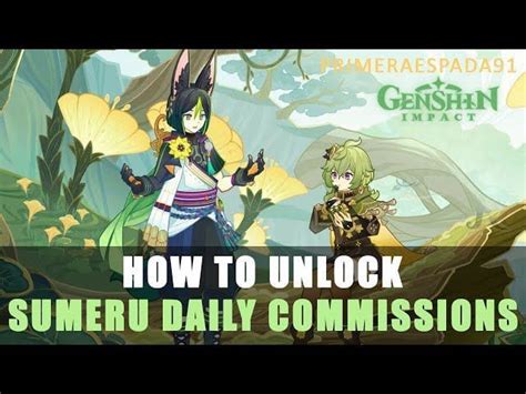 How to unlock Sumeru Daily Commissions in Genshin Impact 