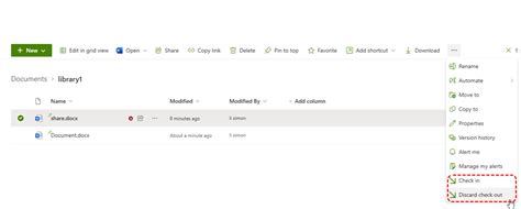 How to unlock a document in sharepoint