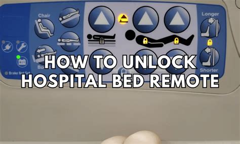 How to unlock a hospital bed. Gently insert your paper clip into the reset button hole until you feel a click (you may need to push firmly). Next, hold down the reset button for five seconds before releasing it. This should reset your remote and allow you to adjust your adjustable bed again. 