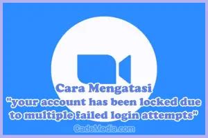 How to unlock my Zoom account for multiple failed attempts Solution