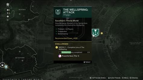 How to unlock wellspring destiny 2. The Wellspring grind, and how ridiculous it is. So one of the investigation quests requires you to craft throne world guns, including those that come from wellspring. These 4 ONLY drop from the end of wellspring at most 50% of the time, but its probably lower. So on top of getting lucky for a drop, you need to have the extra luck required for ... 