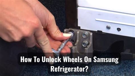 How to unlock wheels on samsung refrigerator. How to Level Refrigerator. To level a refrigerator, use a screwdriver to raise that side of the refrigerator by rotating the leveling legs to the left. Repeat on the other side of the refrigerator until it is level. To ensure that it is level from top to bottom and left to right, a carpenter’s level is required. 