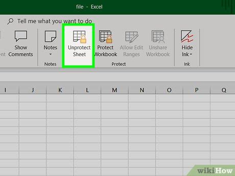How to unlock workbook in excel