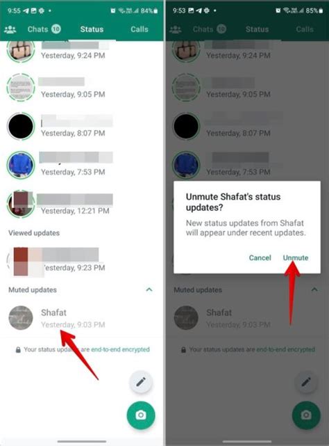 How to unmute whatsapp status sho with imagrs. Unmute statuses Click .  How to Un...