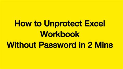 How to unprotect excel without password - ZGR.net