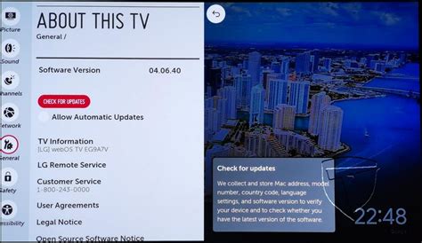 How to update LG  TV software.