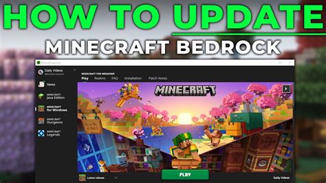 How to update Minecraft Bedrock for PC