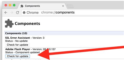 How to update flash in chrome