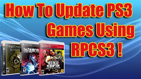 How to update games on rpcs3. This tutorial shows how upgrade the version number of games you have installed on your RPCS3 emulator. Specifically, I show how to see if you have the latest version, and if you don't, how to... 