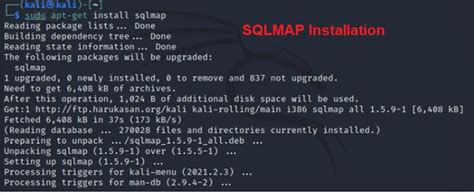 How to update sqlmap in kali linux. .  ...