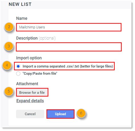 How to upload Mailchimp Users List to the ReSci Help Center