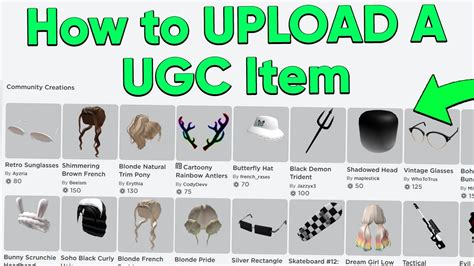 How to upload a ugc item in roblox. The short answer is you need permission from it’s proper creator before using it within your game. (IP holder) If your wanting to use ugc items created by other … 