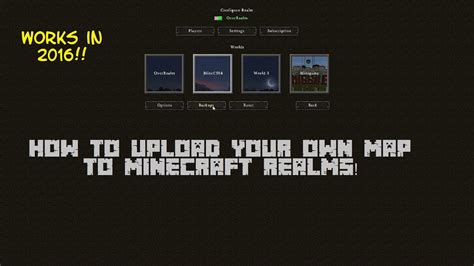 How to upload minecraft maps