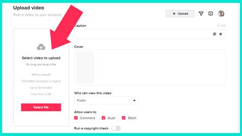 How to upload video in tik tok