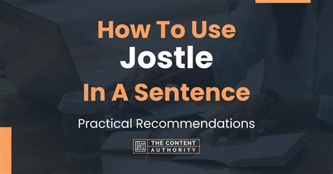 How to use "jostle" in a sentence - WordHippo