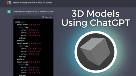 How to use ChatGPT for 3D design